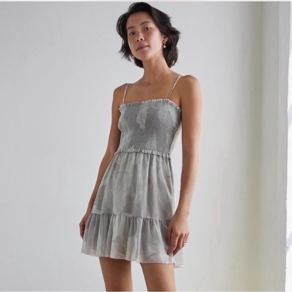 Wilfred Light Gray Mini Dress